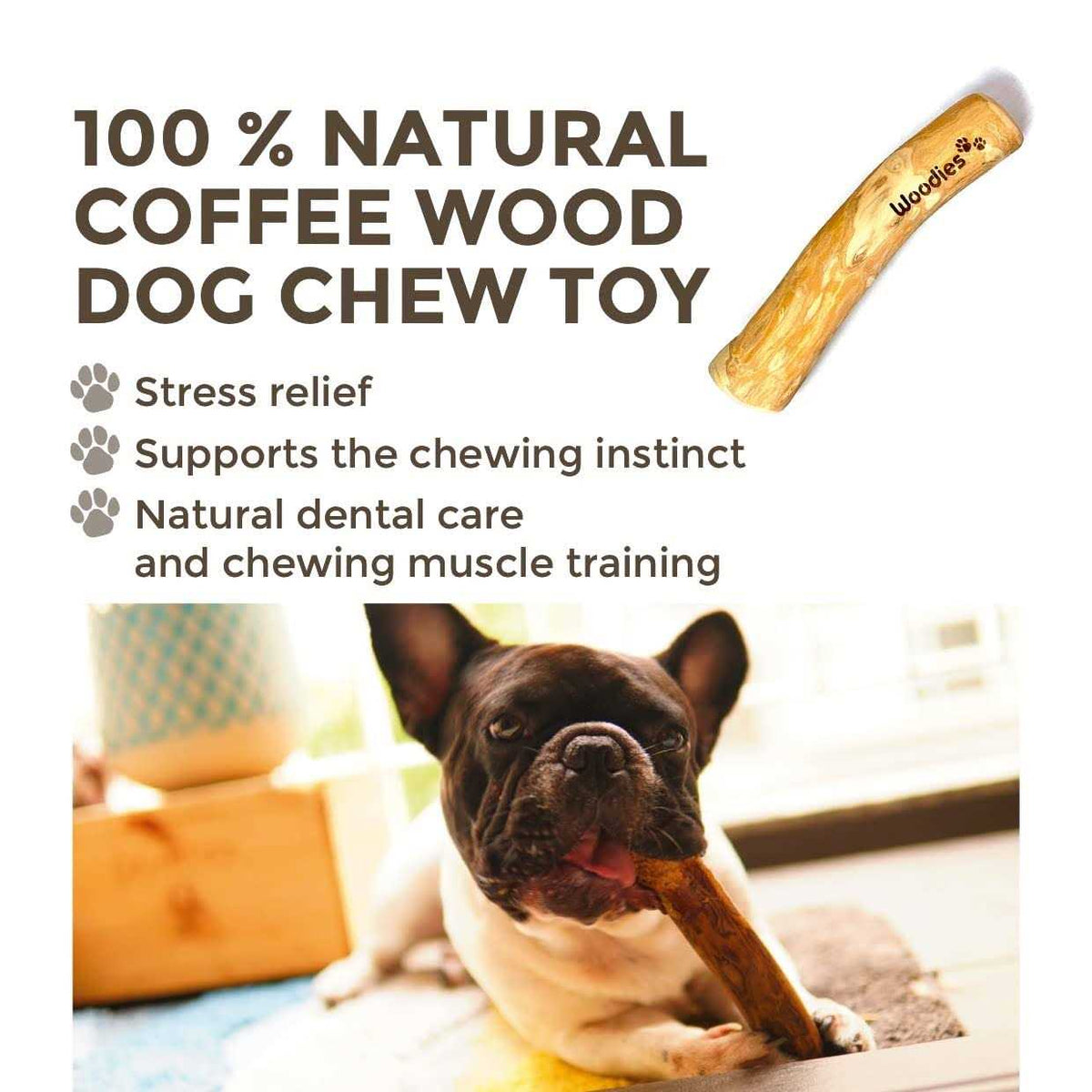 Dog Chew Toys Coffee Wood C137911