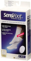 White 8-15 mmHg Closed Toe Crew Compression Socks I865073