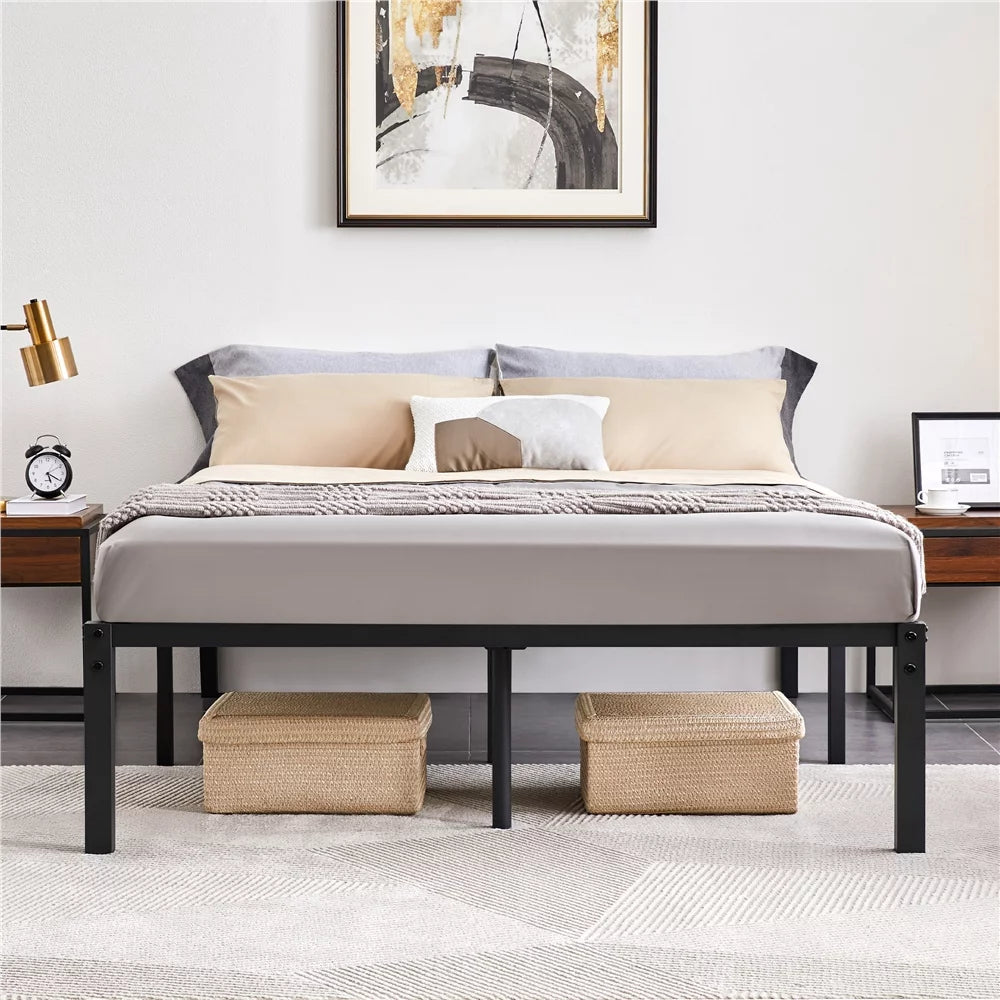 Twin Size Black Metal Platform Bed Frame H426419