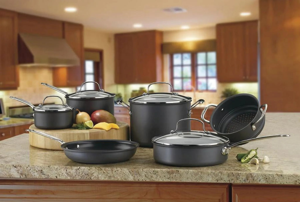 Nonstick Hard-Anodized 10-Piece Cookware Set Y73078