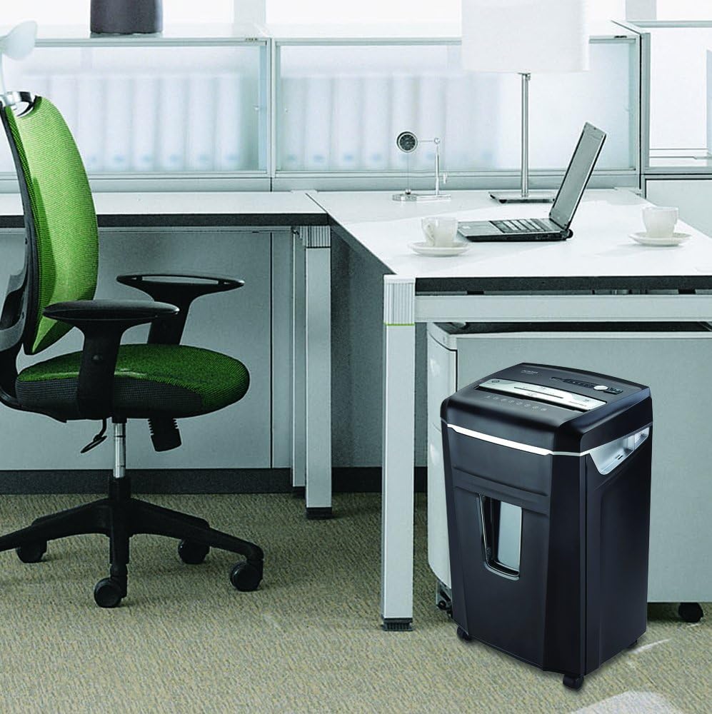 14-Sheet Crosscut Paper Shredder with Pull-Out Wastebasket X330