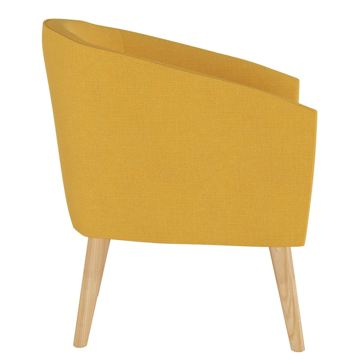 French Yellow Linen Arm Chair G80466