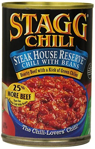 6 Count 15 Ounce Chili with Beans S893