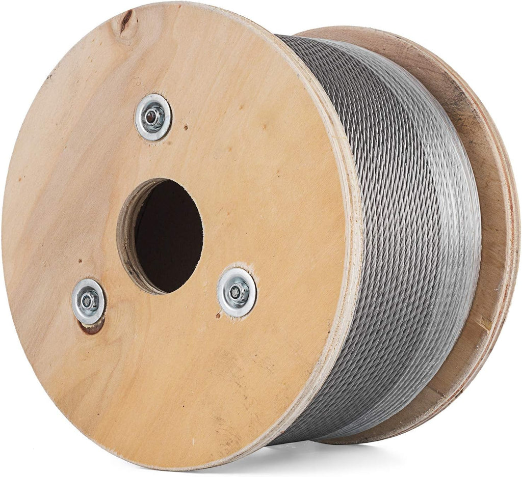 500 Ft 3/16 7x19 Stainless Steel Cable Railing Wire Rope I445