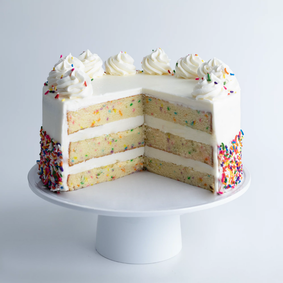 Vanilla Confetti Cake Large 10” Size U81540