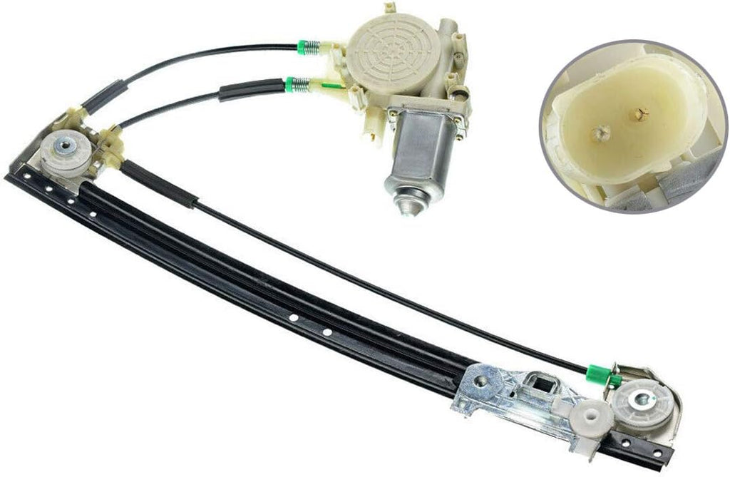 Rear Left Driver Side Power Window Regulator with Motor for BMW E39 528i 540i 1997-1998 Pack of 2 G48463