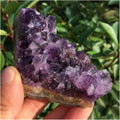 Rough Amethyst Quartz Crystal Cluster Specimen 140-150g O402