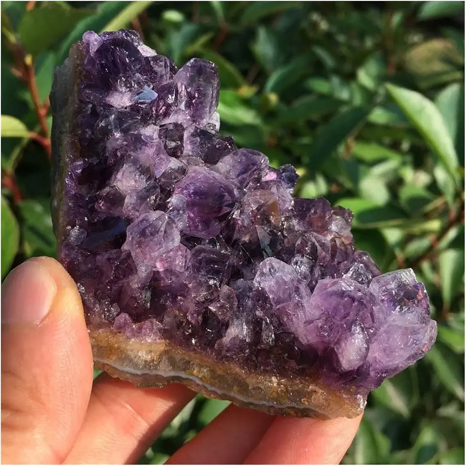 Rough Amethyst Quartz Crystal Cluster Specimen 140-150g O402