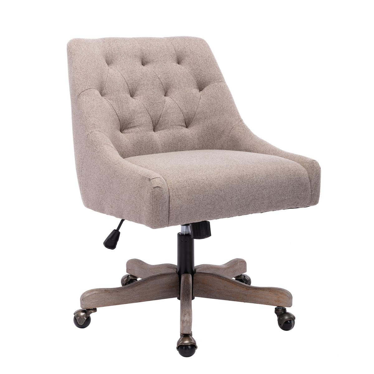 Swivel Home Office Desk Chair with Silver Foot Base O278