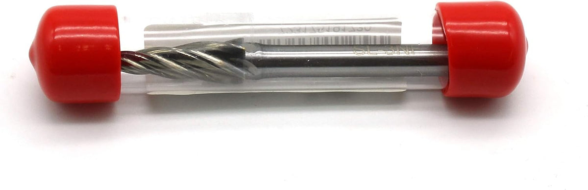 5 pc Set Aluminum Carbide Rotary Burr File, 1/2 Inch and 3/8 Inch Head, 1/4 Inch Diameter 2 Inch Long Shank Z401