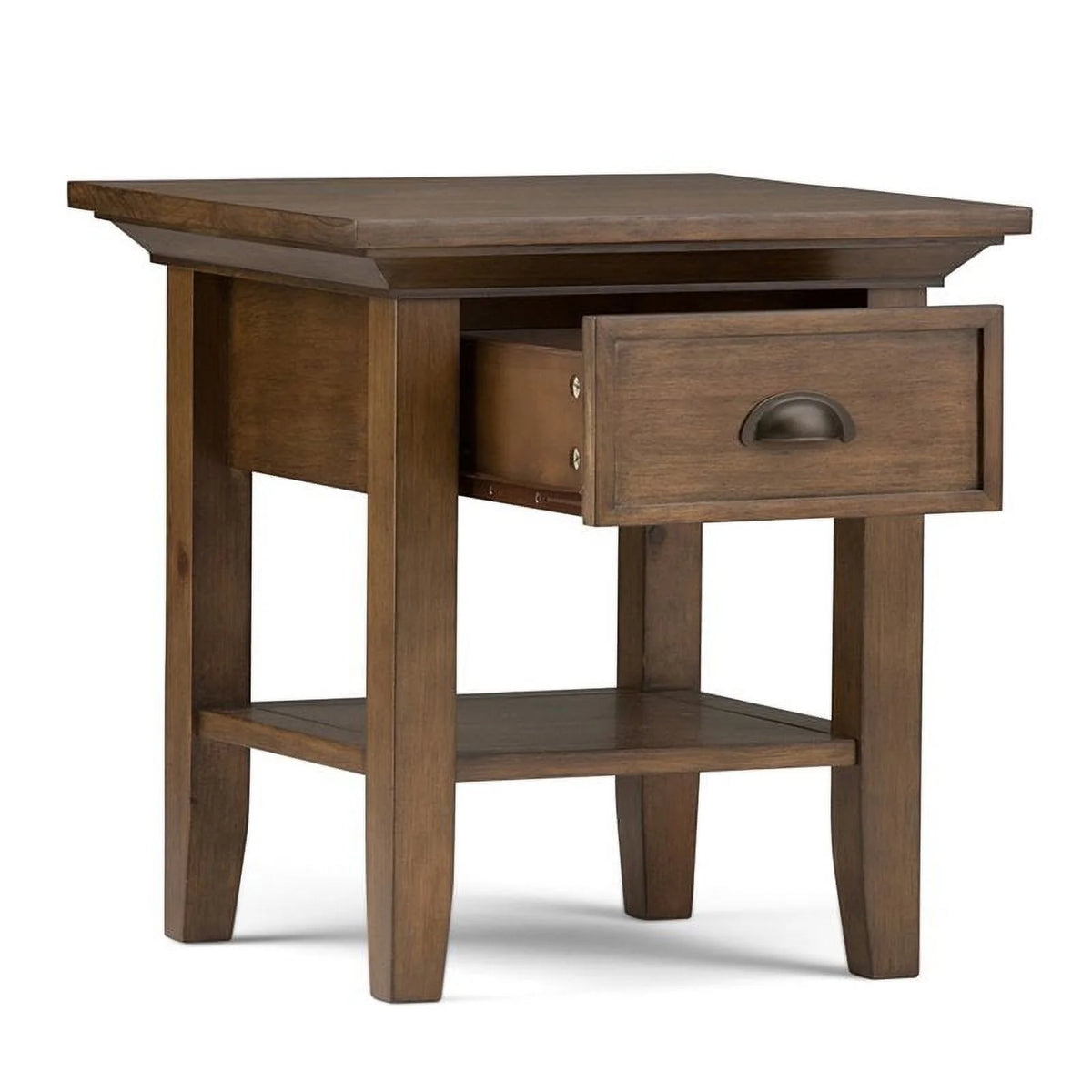 2-Piece Wood Square End Side Table Set W539
