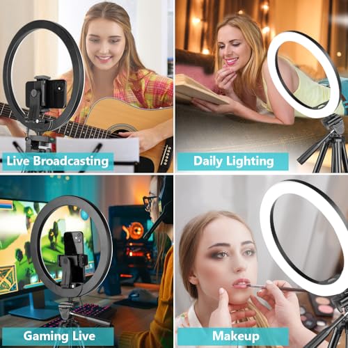 10'' Ring Light with 50'' Extendable Tripod Stand E383