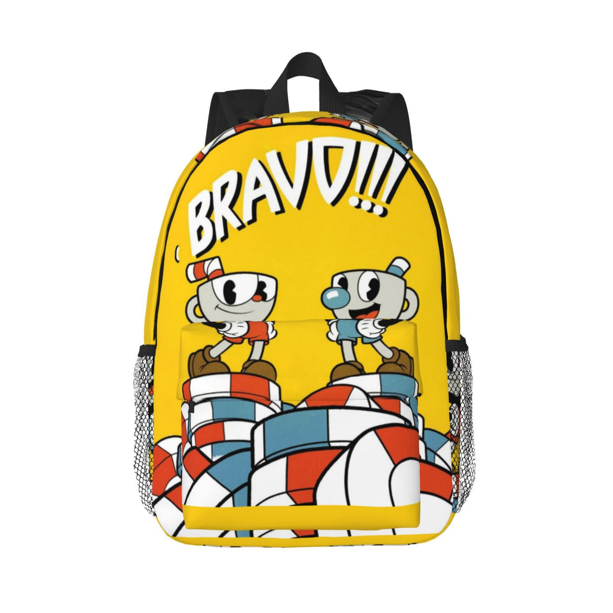 Cuphead Brother Mugman Backpack Laptop Daypack Travel Bags R820898