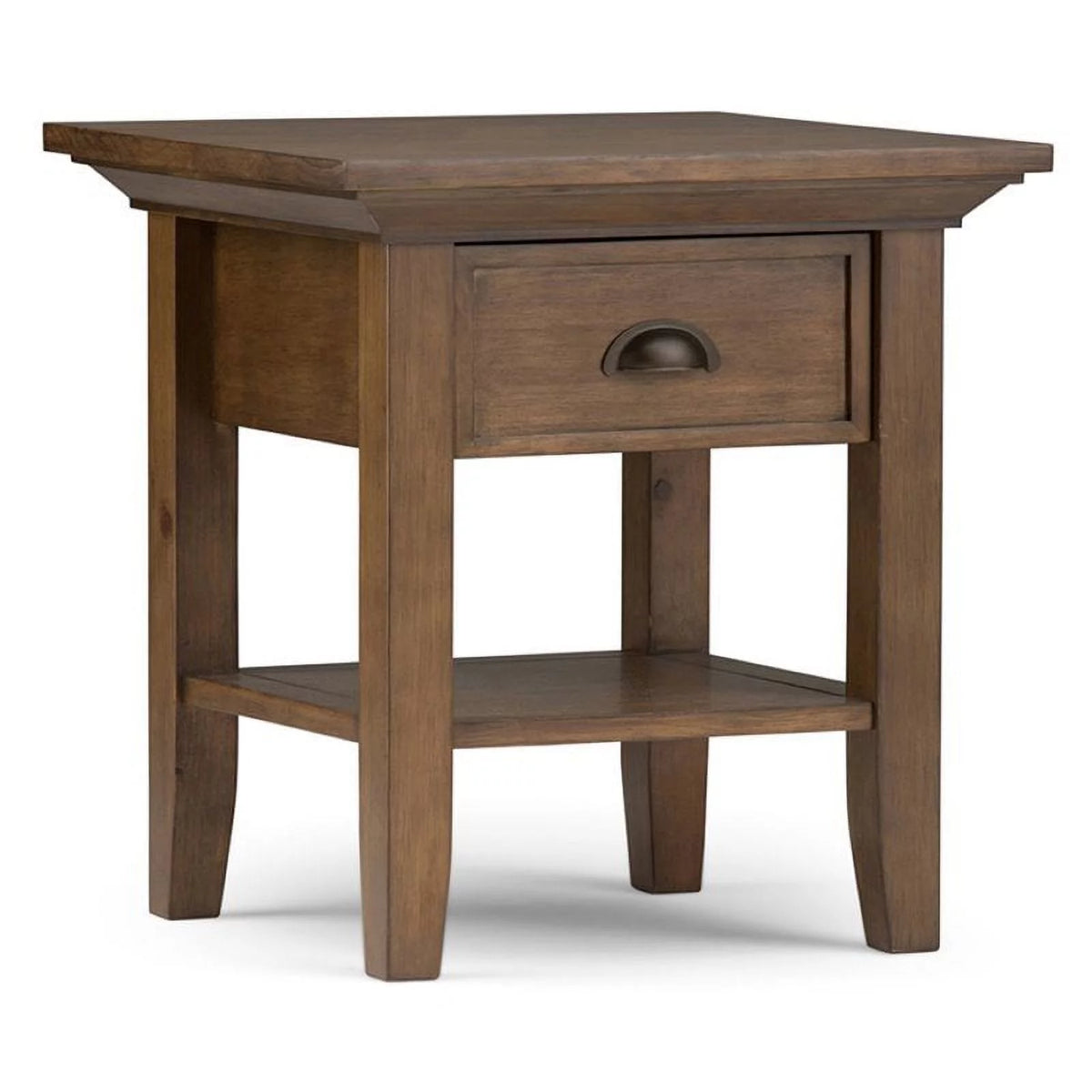 2-Piece Wood Square End Side Table Set W539