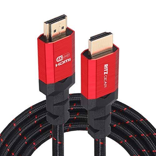 4K HDMI 2.0 Cable 20-Pack 10 ft. Braided Nylon Gold Plating S105