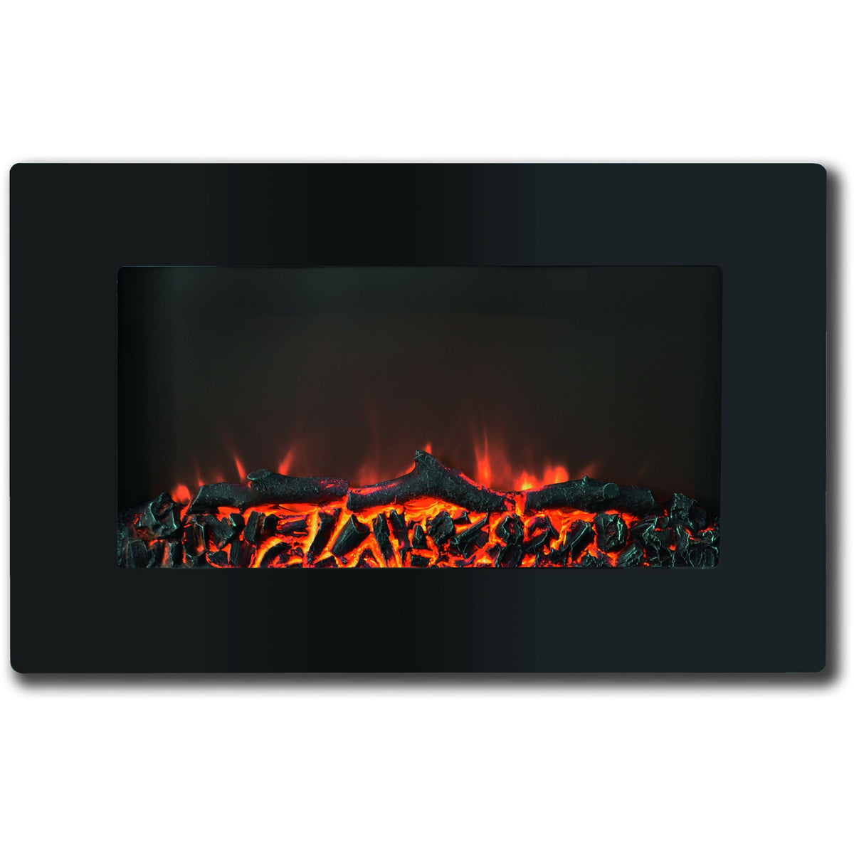30x22 Wall Mount Electronic Fireplace with Logs U16869