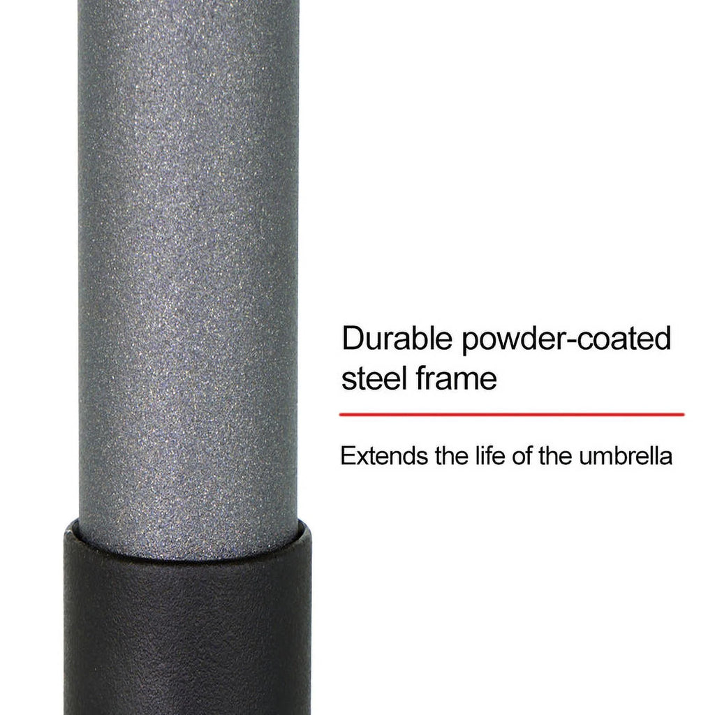 7.5ft Round Outdoor Market Umbrella with Push Button Tilt C25412