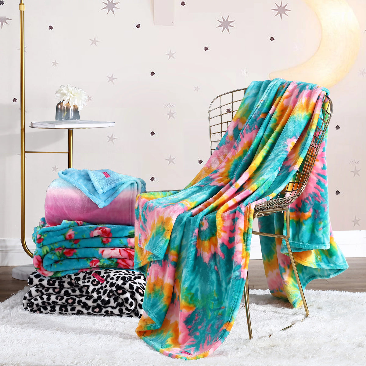 Black Ultra Soft Plush Twin Blanket B481804