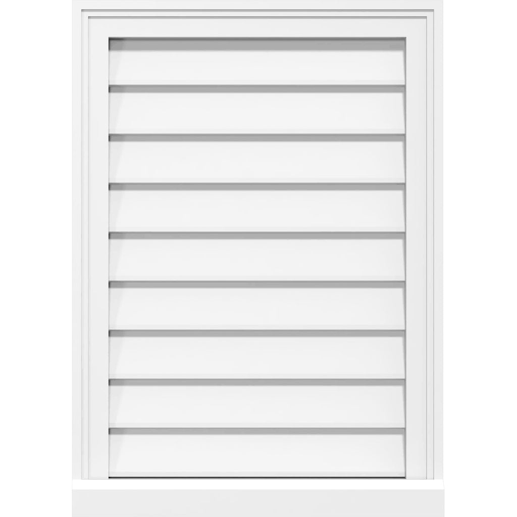 26x22W x 26x22H PVC Gable Vent U2643