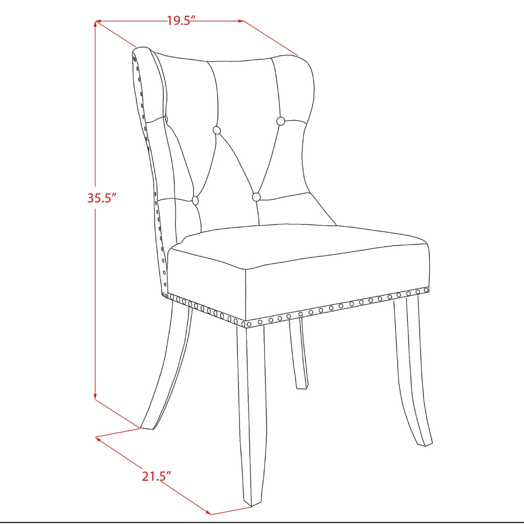 6-Piece Dining Table Set with Tufted Chairs and Bench Y130