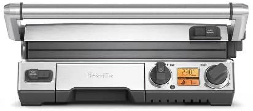Brushed Stainless Steel Electric Countertop Grill T8491
