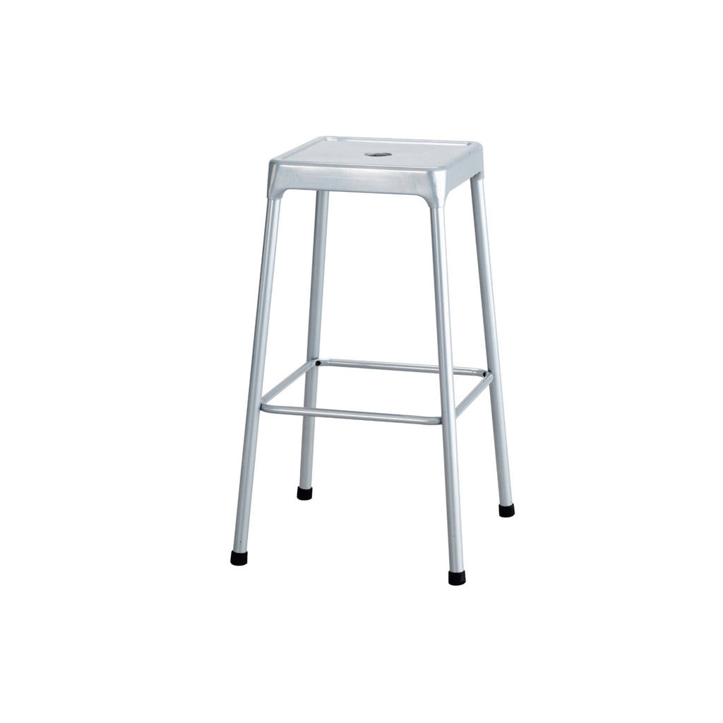 Black Powder-Coated Steel Bar Stool T6968
