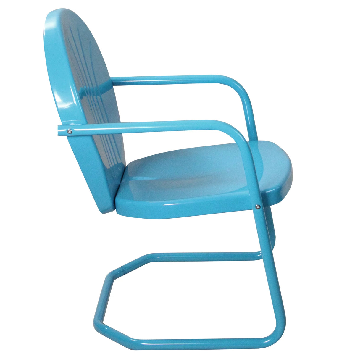 Sky Blue Outdoor Retro Metal Tulip Armchair B698710