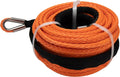 3/8 x 100 ft Synthetic Winch Rope with Hook and Protective Sleeve T411