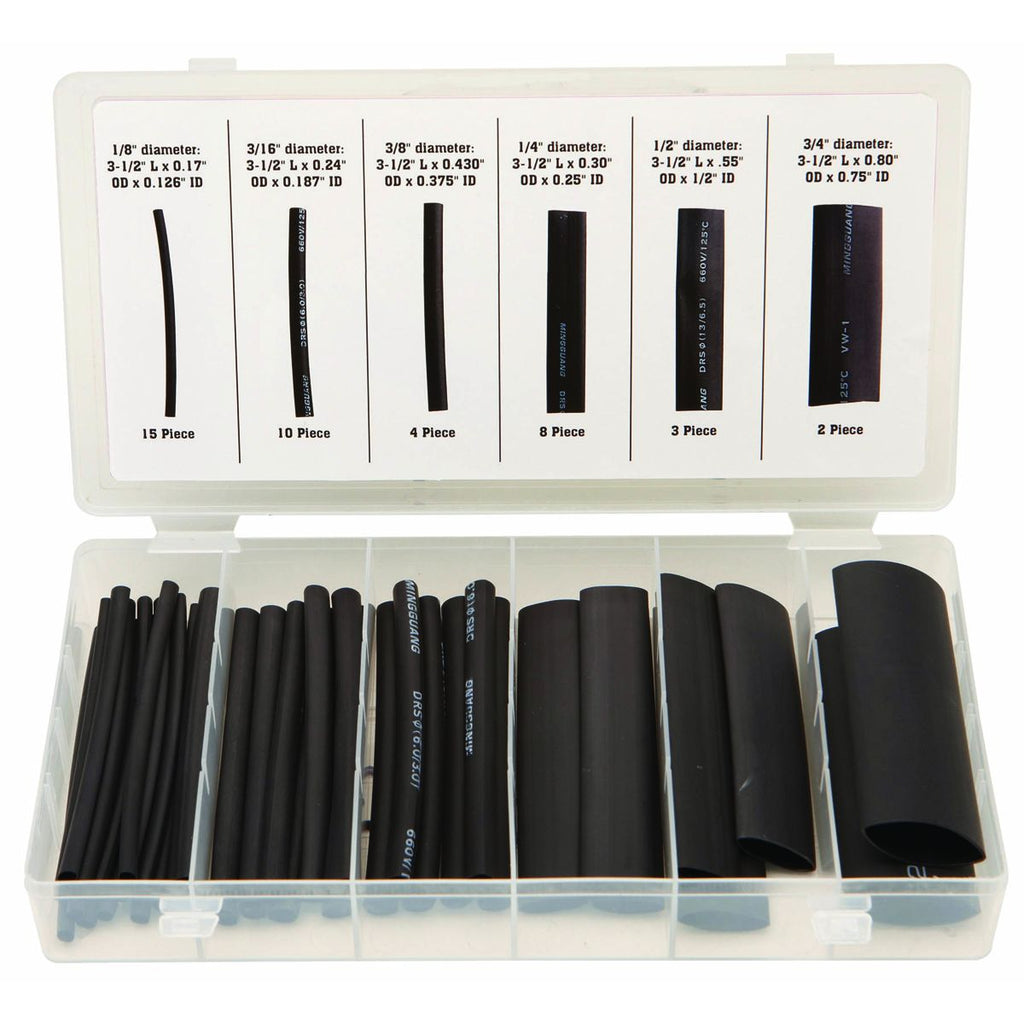 Marine Heat-Shrink Tubing Assortment With Case, 42-Piece C799