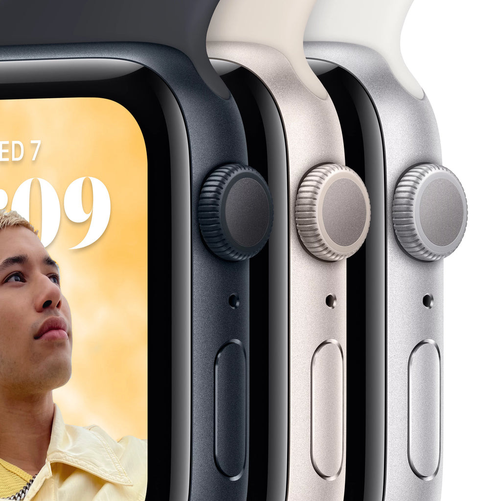 Apple Watch SE GPS 40mm Silver Aluminum Case with White Sport Band Z693172
