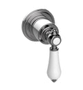Polished Chrome 2-Way Diverter Valve Trim Plate with Lever Handle R3604