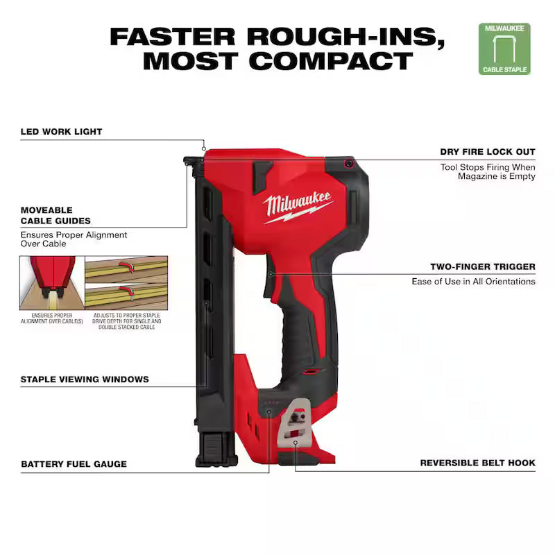 12-Volt Cordless Cable Stapler N8851