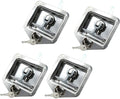 4Pcs Stainless Steel T-Handle Latch with Gasket and Keys Tool Box Lock Q66513