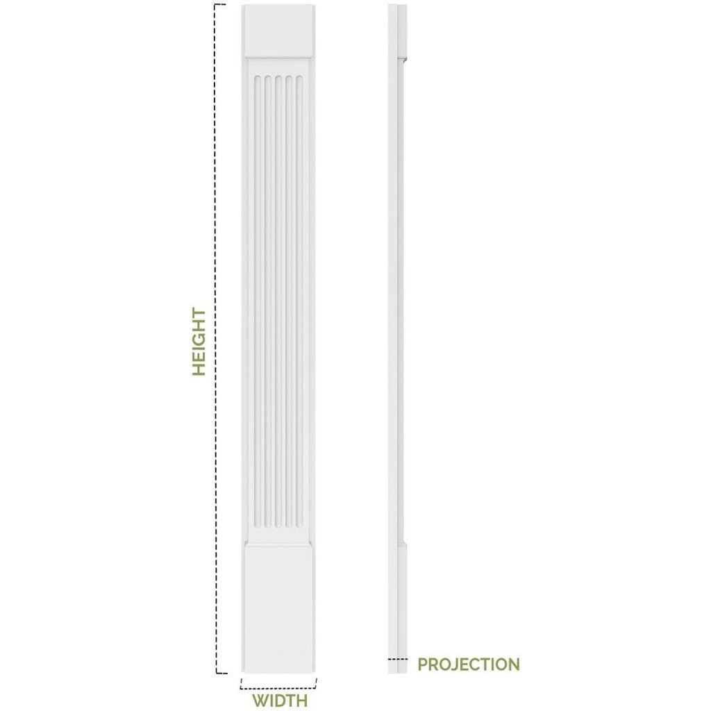 Plain PVC Pilaster (Pair) E2938