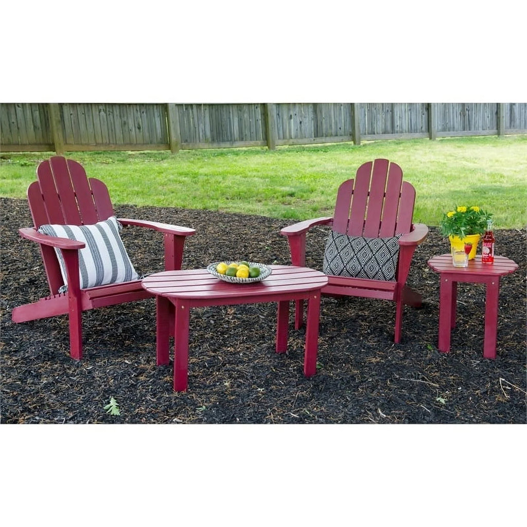 Red Wood Outdoor Chair with Arm Rests X103103