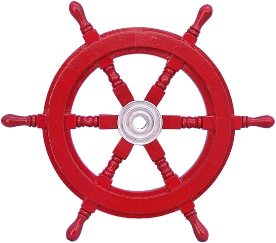 Decorative Wood and Brass Ship Wheel 24 Pack of 2 H851