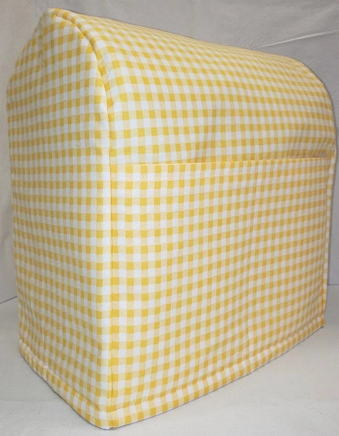 Yellow & White Checked Gingham Stand Mixer Cover U69923