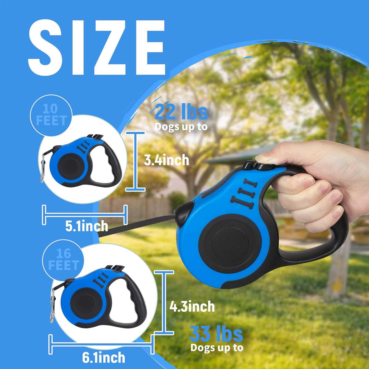 Retractable Dog Leash 10/16 FT P595033
