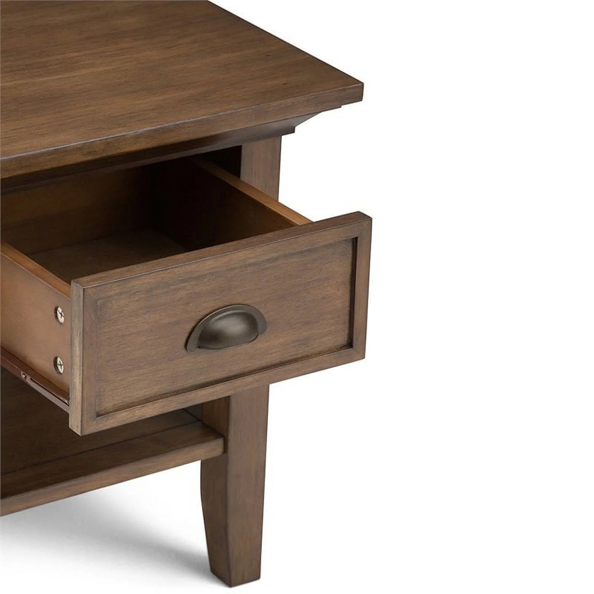 2-Piece Wood Square End Side Table Set W539