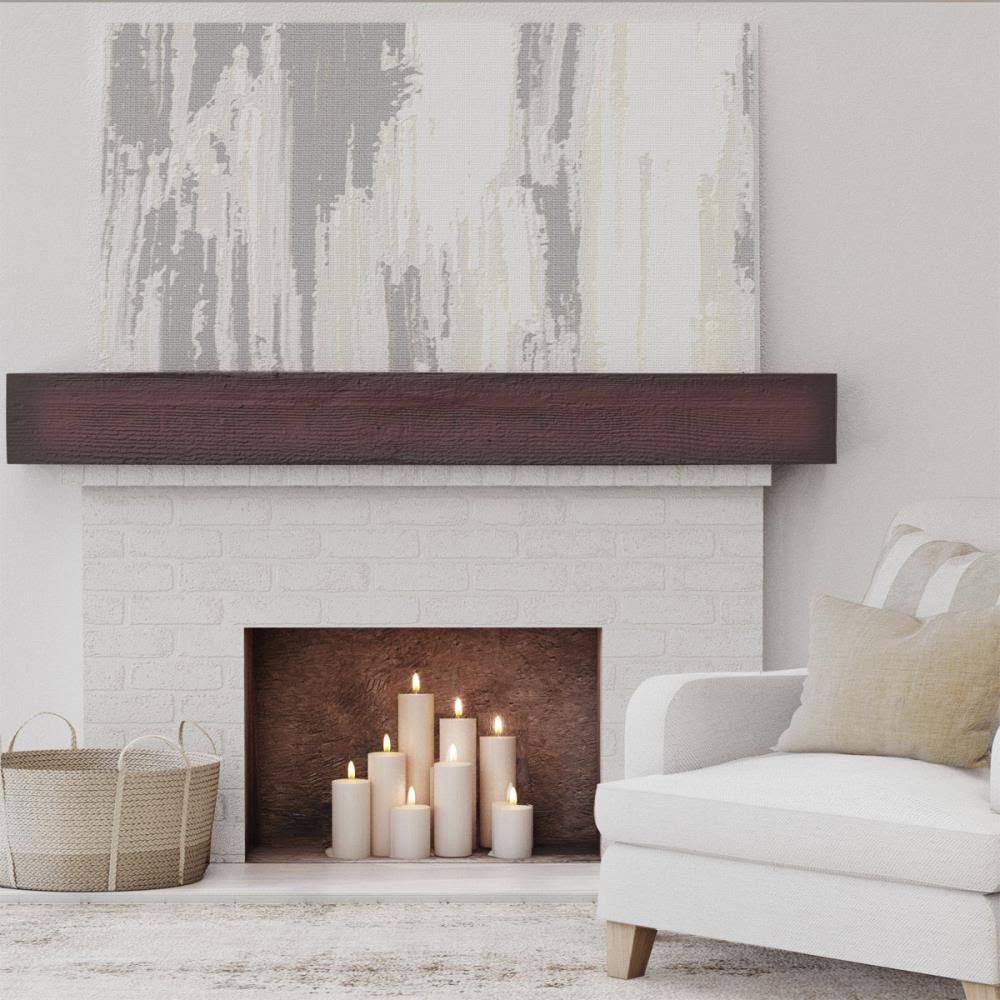 Rough Sawn Faux Wood Fireplace Mantel M723902