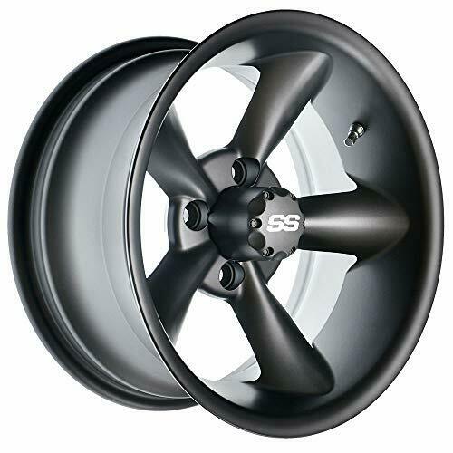 14 inch Matte Gray Golf Cart Wheel 4-4 Bolt O55581