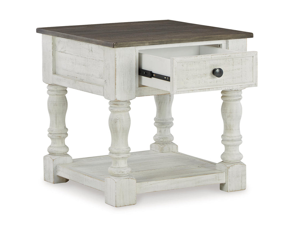 White/Gray End Table H601529