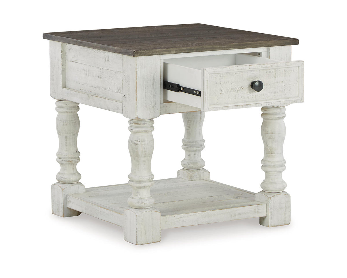 White/Gray End Table H601529