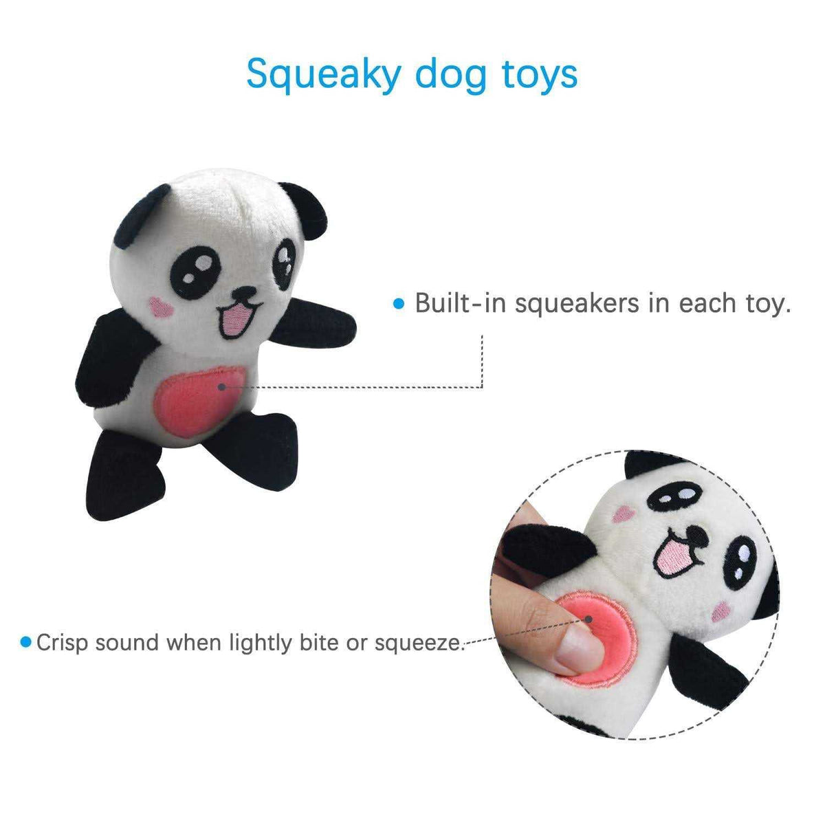 12 Dog Toys Bulk with Squeakers U452777