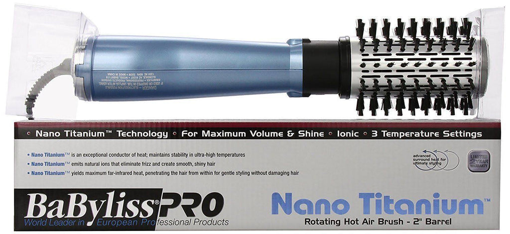 Blue Nano Titanium Rotating Hot Air Brush U19490