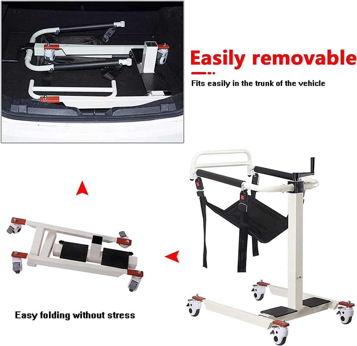 Transfer Wheelchair with Soft Cushion D374559