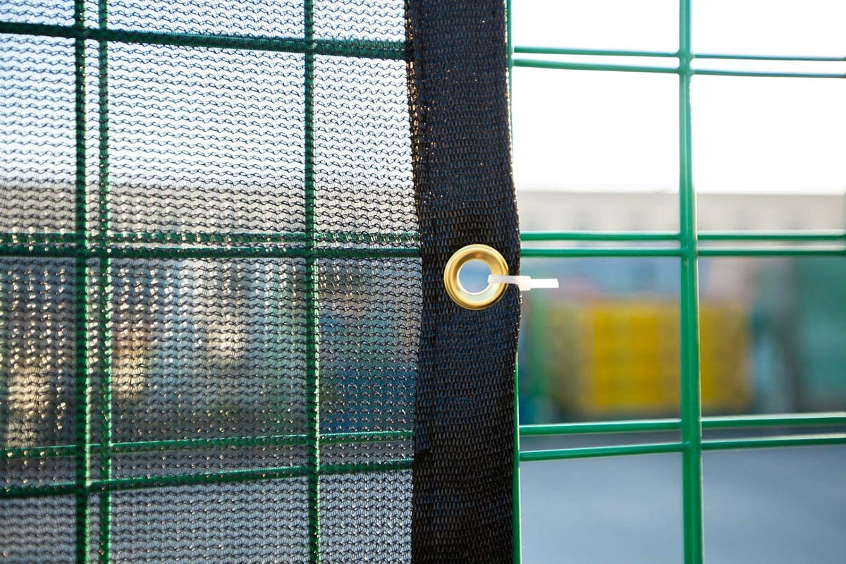 10 FT X 12 FT Heavy Duty Black Knitted Mesh Tarp with Grommets Z456048