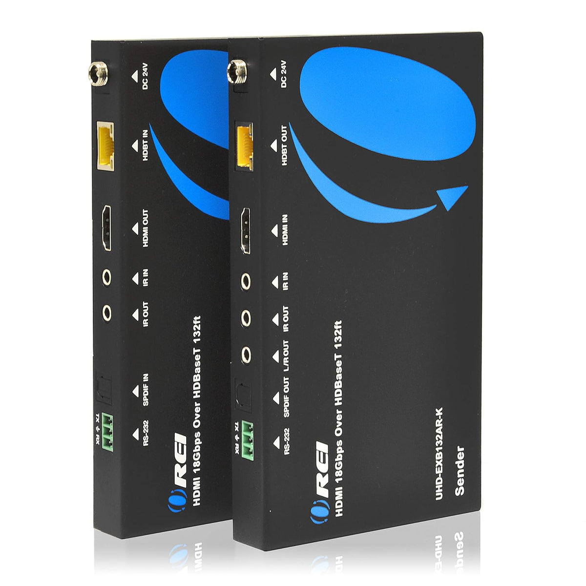 4K HDMI Extender Balun Over Single CAT5e/6/7 Cable Up to 400 Ft F500731