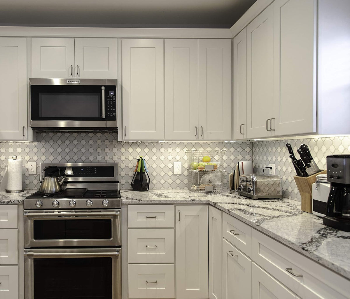 White Kitchen Wall Cabinets V2494