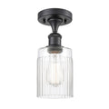 Matte Black Semi-Flush Mount Light N365
